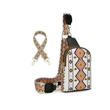 Crossbody Bags for Women, Leather Sling Bag for Women Fanny Pack Chest Bag St...