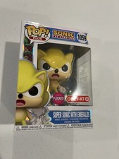 Funko Pop! Plus Super Sonic With Emeralds Exclusive #1059 FLOCKED w
