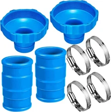 Pool Vacuum Hose Adapter Kit Compatible with Intex B,Pool Blue 
