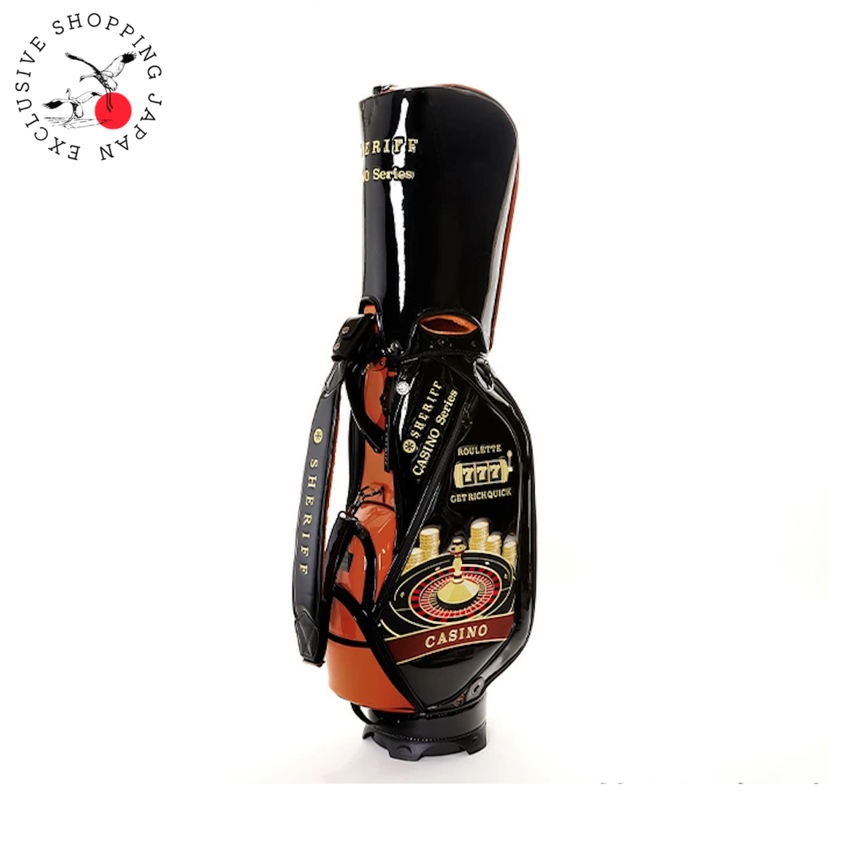 Sheriff Casino Series Golf Cart Bag 9.5in 3.8kg Black/Orange 5way