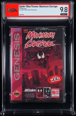 Spider-Man Venom Maximum Carnage Red SEGA 1994 PSA WATA 9.8A+ NEW SEALED POP 2