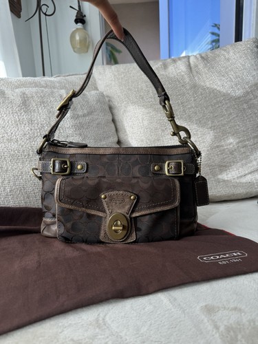 Coach 65th Legacy Turnlock Shoulder Bag Vintage Brown - Gem
