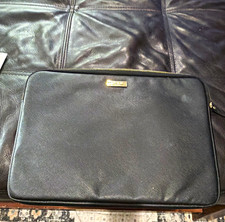 kate spade new york 13in Padded Leather Sleeve Case Black/Pink MacBook PWRU3438