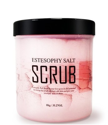 ESTHE SOFI Rose Salt Soap Body Scrub 1kg Exfoliating Body Care Made in Korea