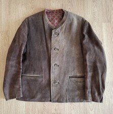 Hirschlederjacke Gr. 50 sämisch HIRSCHLEDER Trachtenjacke Janker Lederhose TOP