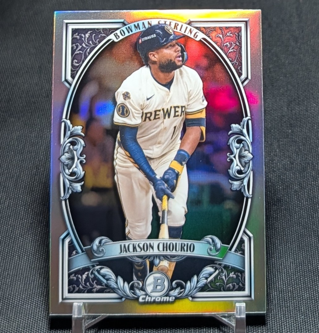 Jackson Chourio Sterling Chrome Refractor 2026 Bowman #BST-1 Milwaukee Brewers
