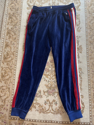 Gucci Striped-trim Chenille Jogging Made In Italy (M)Well Cared For