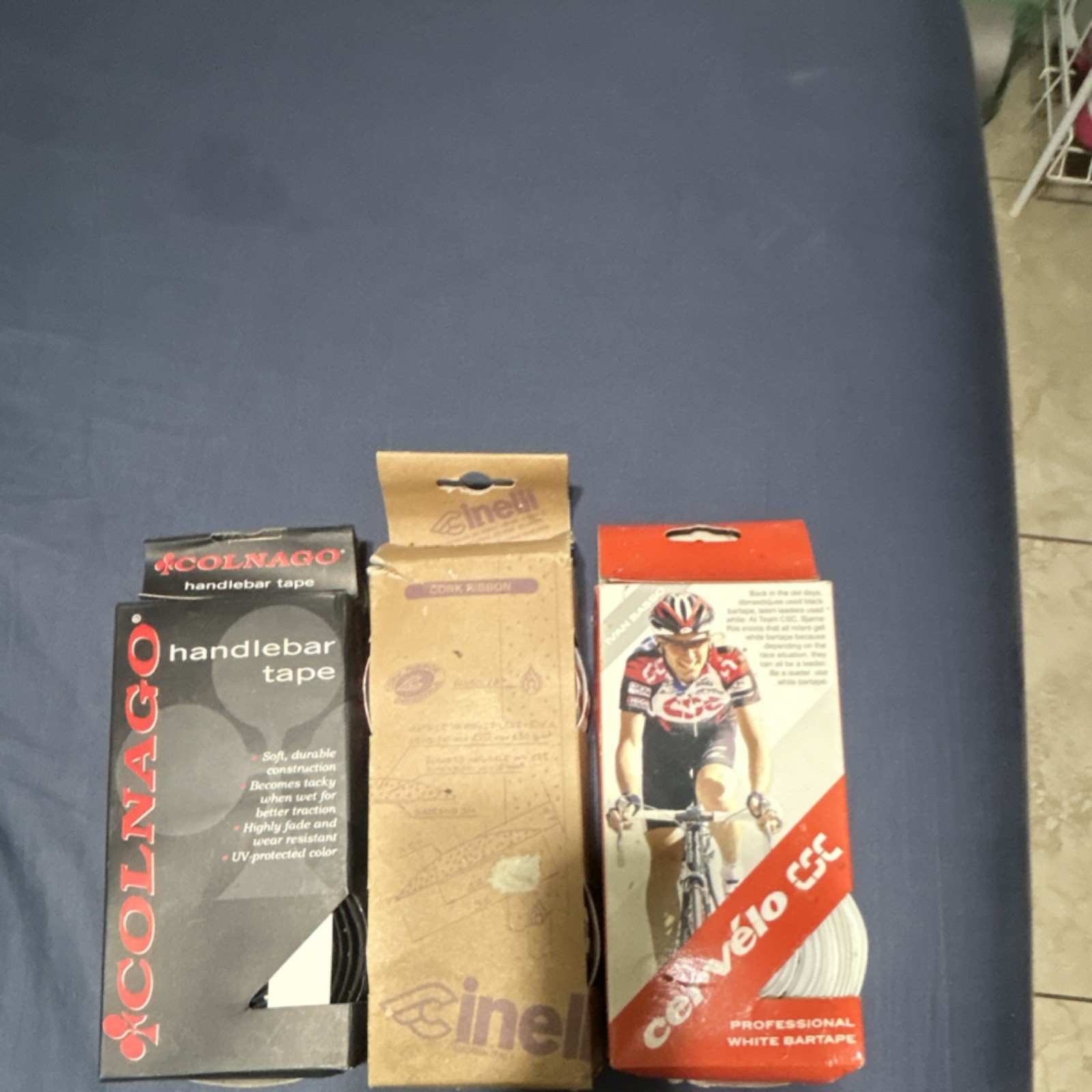 Colnago Cinelli Cervelo Cork Handlebar Tape Road Bike Black White Set