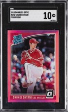 2018 DONRUSS OPTIC PINK PRIZM #176 SHOHEI OHTANI ROOKIE RC SGC 10 GM