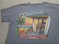 VINTAGE Disneyland Outfitters Shirt Mens L Resort Coastal Travel Vacation 90s