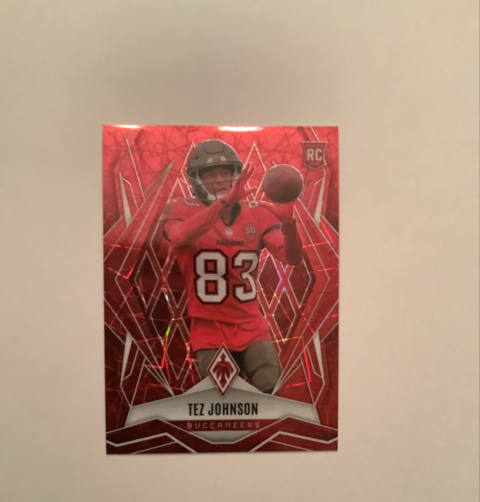 2025 Panini Phoenix - Rookies Tez Johnson #166 Red Lazer /199 (RC)