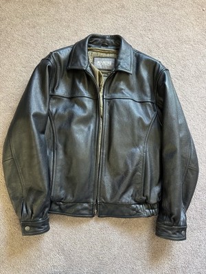 Wilsons Thinsulate Black Leather Bomber Jacket Men s Medium