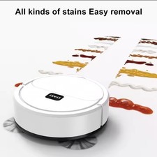 Robot Vacuum Cleaner Bagless Compact Multi Surface White 3