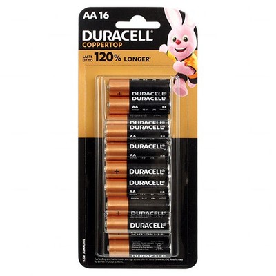 Duracell MN1500B16 Duracell Coppertop Alkaline AA, LR6 size Battery