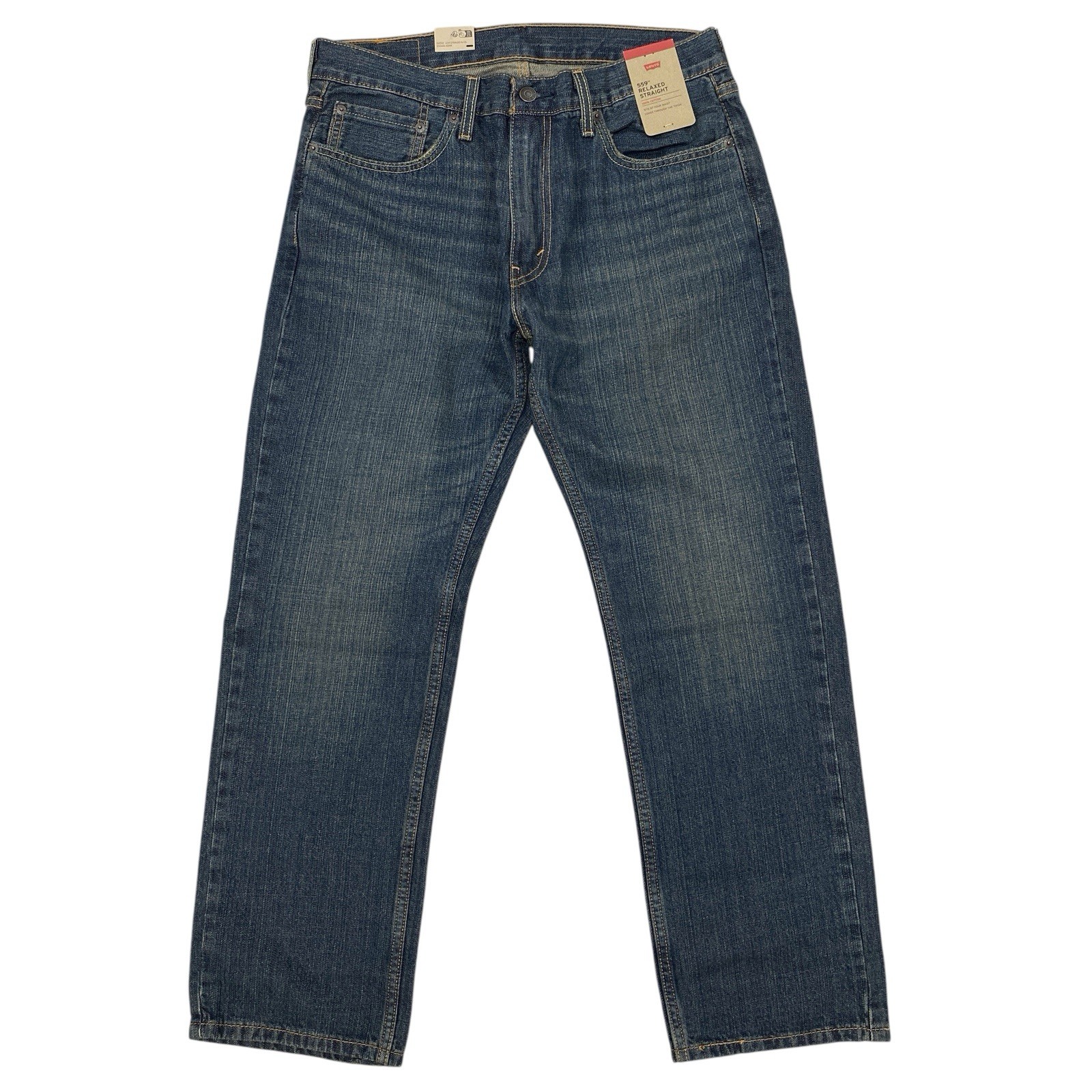 Levi's 559 Relaxed Straight Men's Jeans 100% Cotton Denim 'Range' Wash