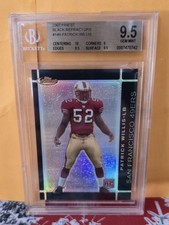 2007 Topps Finest Patrick Willis Rookie Black Refractor /99 49ers HOF Pop 6