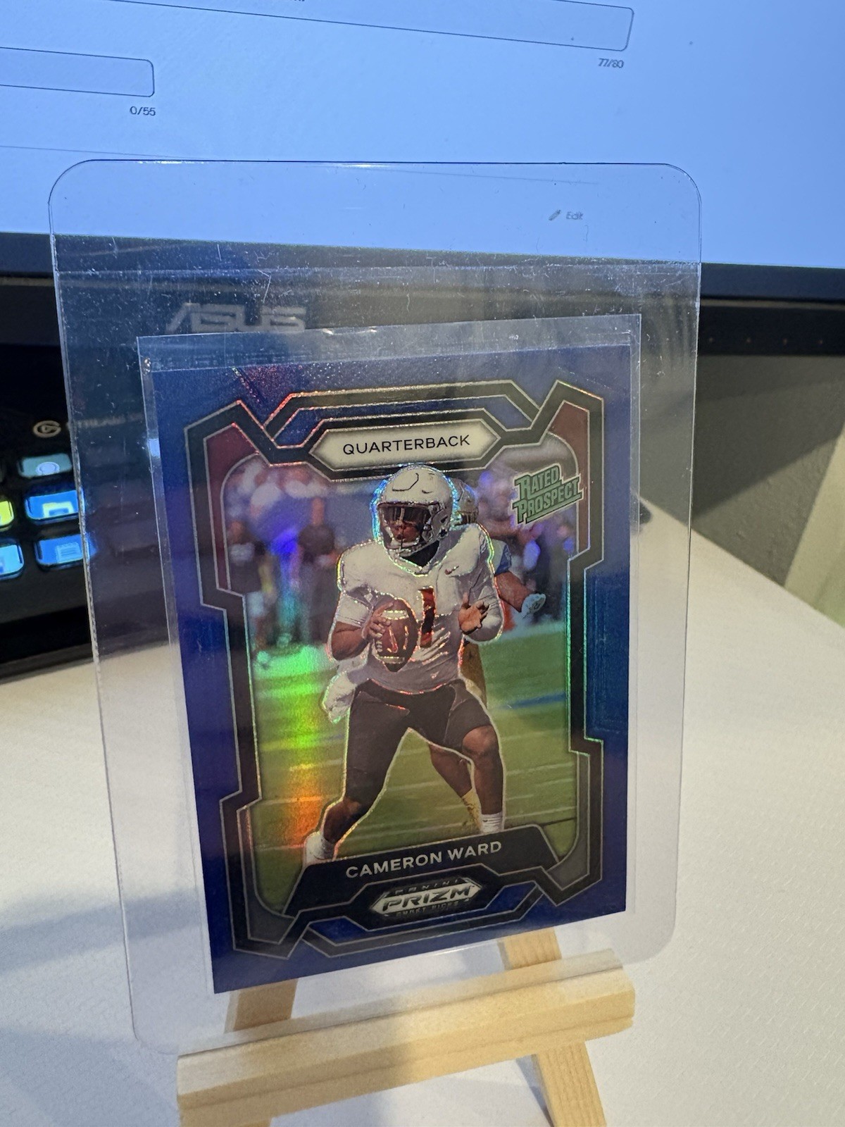 Cameron Cam Ward 2024 Prizm Draft Blue Prizm /199 Rated Prospect Rookie Miami