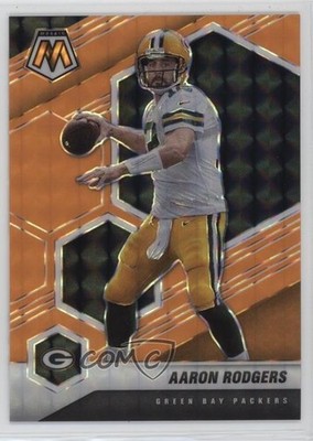 2021 Panini Mosaic Fluorescent Orange Mosaic Prizm 23/25 Aaron Rodgers #79 ou5