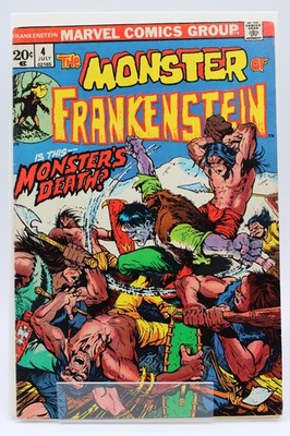 Frankenstein #4   [4.5]   1973   Mike Ploog   1st Printing   MARVEL