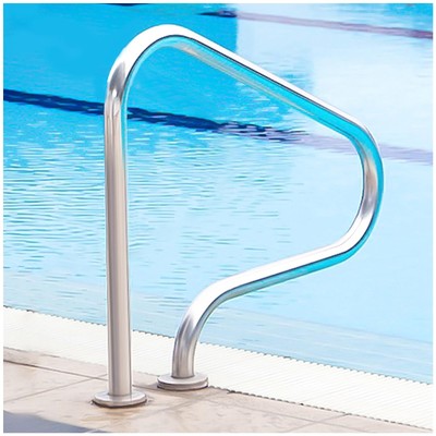 304 Stainless Steel Pool Handrail | 31.5 x 31.5 in, 330lbs Capacity, No Embed