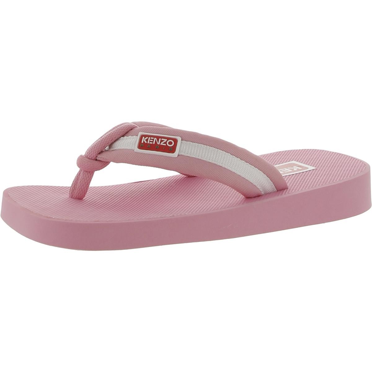 Женские розовые босоножки-стринги в полоску Kenzo Paris, средний размер 5,5 (B,M) BHFO 8153