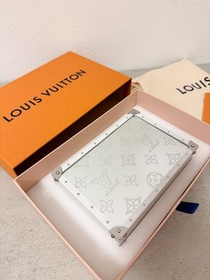 LOUIS VUITTON Jewelry box Trunk GI0652 Monogram White Used w/Box
