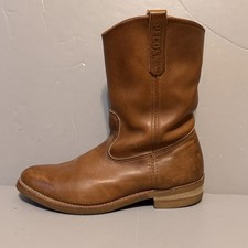 Red Wing 1155 Pecos Boots Mens 12 E Wide Nailseat Leather Pull On Work USA Made