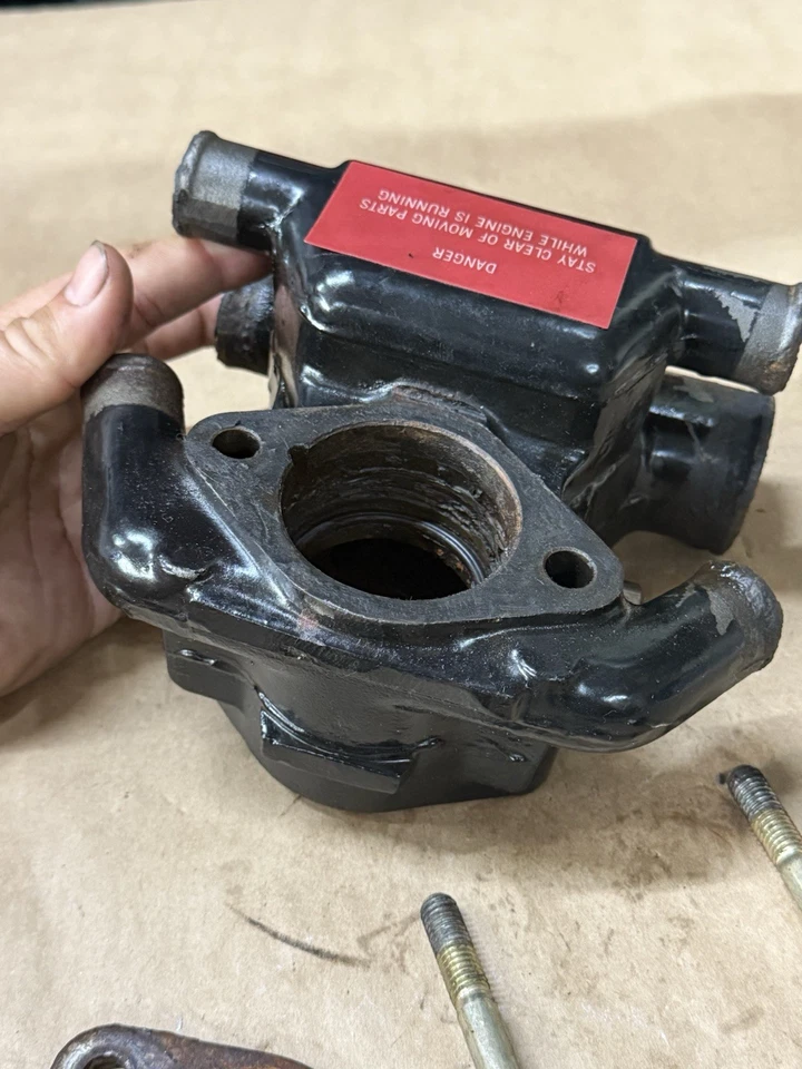 OEM MERCRUISER THERMOSTAT HOUSING PN# 16413A9 / 16413-C1 (B-125) - Image 3 of 4