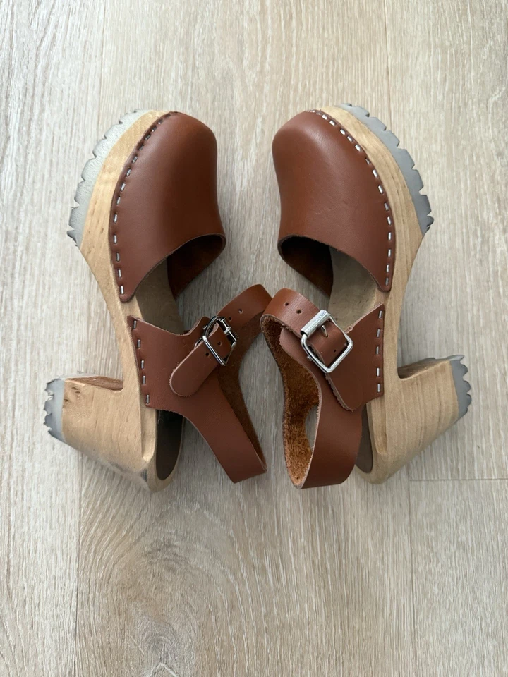 Zuecos MIA ABBA en Equipaje Talla EU 37 US 6-6.5 Perfecto Estado Foto 4 de 4