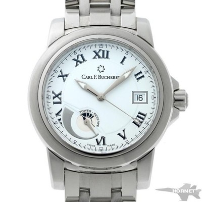 CARL F. BUCHERER Patravi 00.10616.08.21.21 Automatic White Dial Stainless Men's