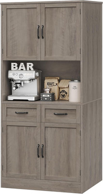 HOSTACK 71  Tall Kitchen Pantry Storage Cabinet, Modern Kitchen Hutch Bar Cabine