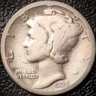 1926 S Mercury Dime - Good - 90% Silver Winged Liberty 10C