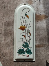 Godin 2188/2130 Plaque émaillée décorative latérale décor floral