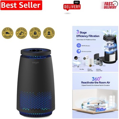 Quiet Double Filter 3-in-1 Air Purifier for Allergy Relief and Fresh Scents