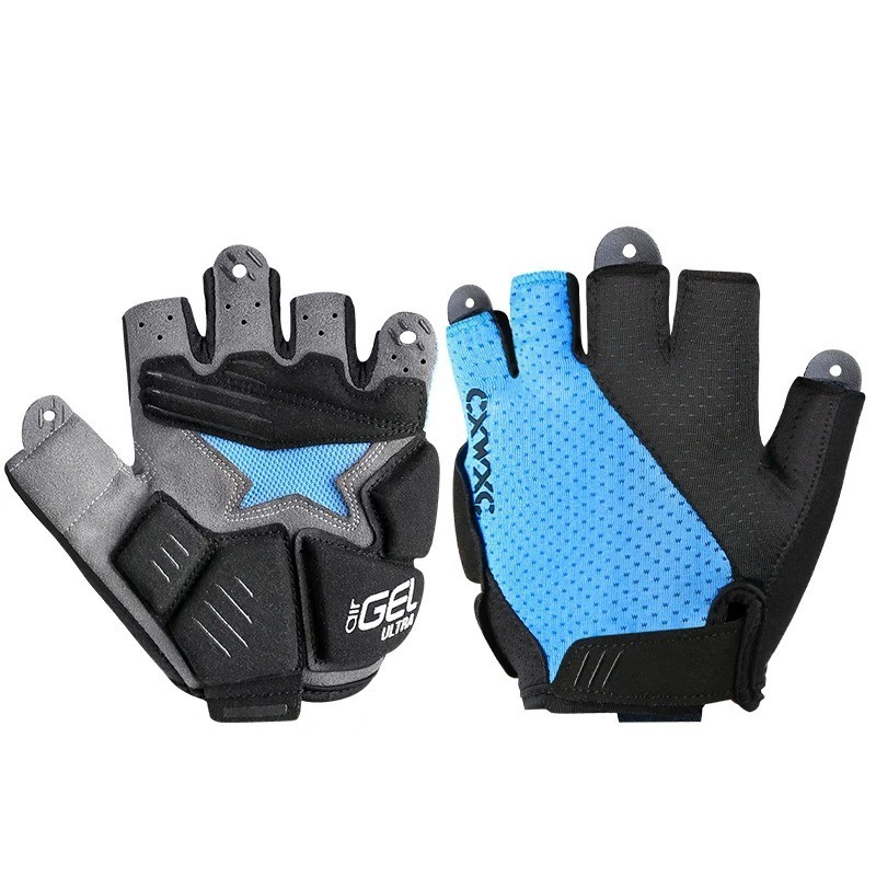 Cycling Half Finger Gloves Shockproof Gel Anti-Slip MTB Road Bike