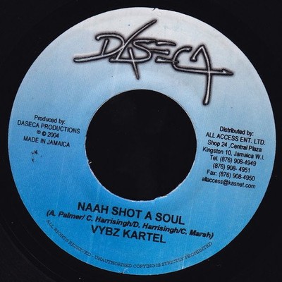 Vybz Kartel / Predator - Naah Shot A Soul / Head A Rest (7'') (Very Good Plus (VG
