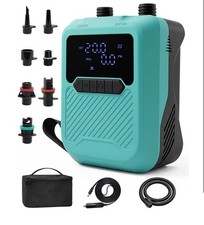 Image of Electric Paddle Board Pump, 20PSI Sup Pump 12V DC Car Connector High Pressure