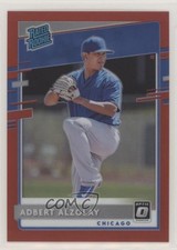 2020 Panini Donruss Optic Rated Rookies Red Prizm 41/60 Adbert Alzolay #87 0c6