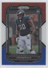 2022 Panini Prizm Rookies Red White & Blue Prizm Jordan Davis #371 w5b