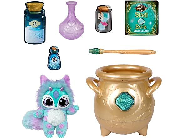 Magic Mixies - Magical Real Misting Gold Cauldron with 8 Inch