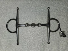 Korsteel Full Cheek Snaffle Bit, French Link with Barrel Mouthpiece