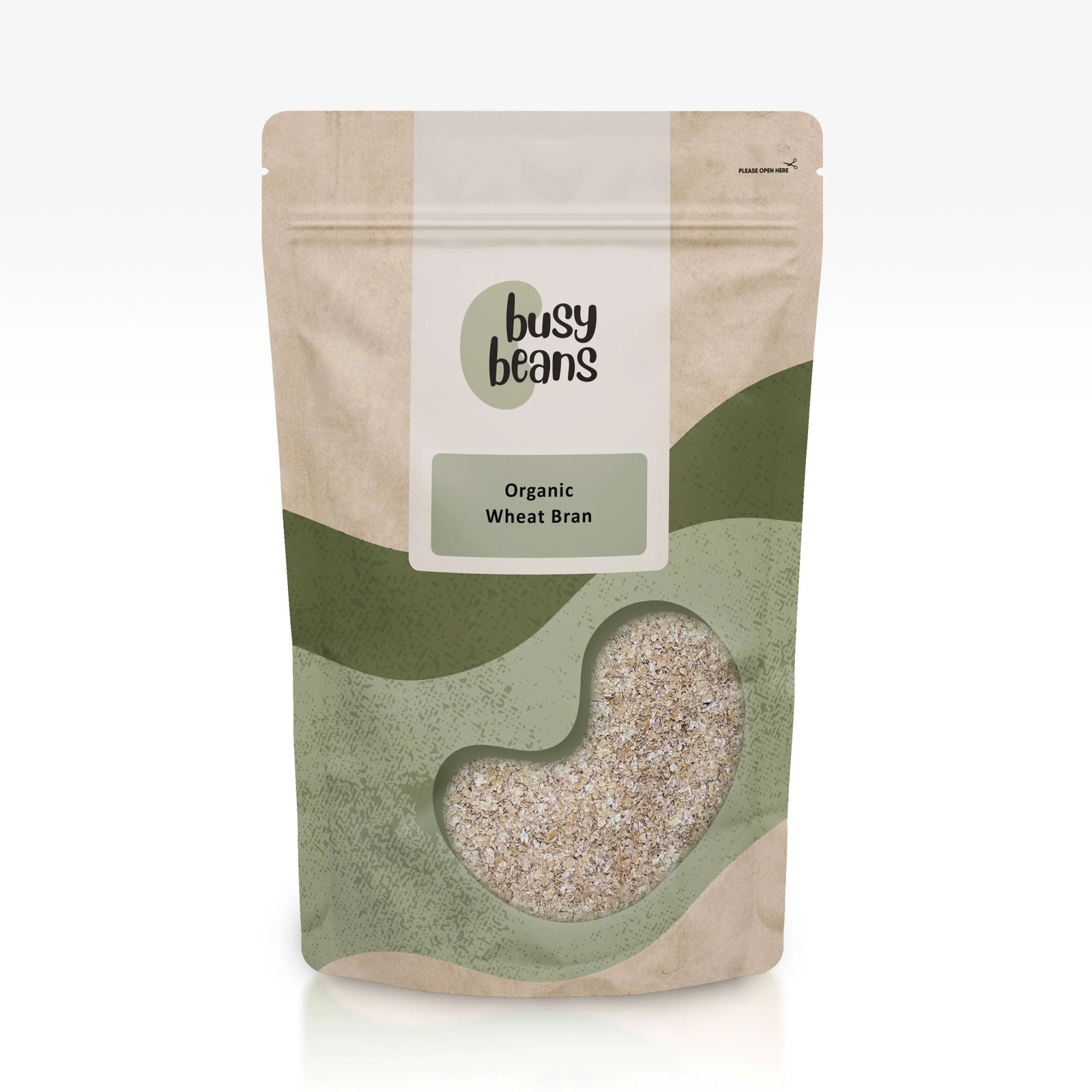 Organic Wheat Bran -Certified Organic- by Busy Beans Organic (500g)