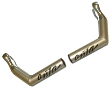 Onza MTB CWA Bar Ends - Polished Silver Alloy - Vintage  - Nice! 22.2 mm