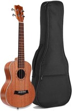 26in Ukulele Case, Waterproof Durable Ukulele Padded Bag with Adjustable Stra...