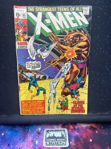 X-Men #65 Raw GD/VG Low Print Run Marie Severin Cover Vintage Marvel Comic '70