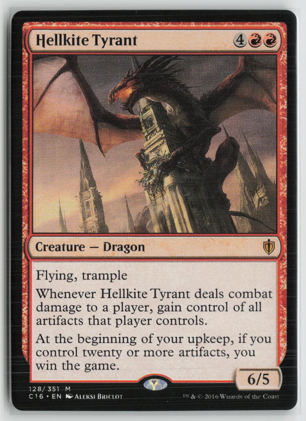 Hellkite Tyrant Lightly Played 128 Commander 2016 Magic: The Gathering