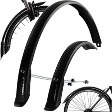 28" Fahrrad Schutzbleche 50mm breit mit Streben & Spritzschutz