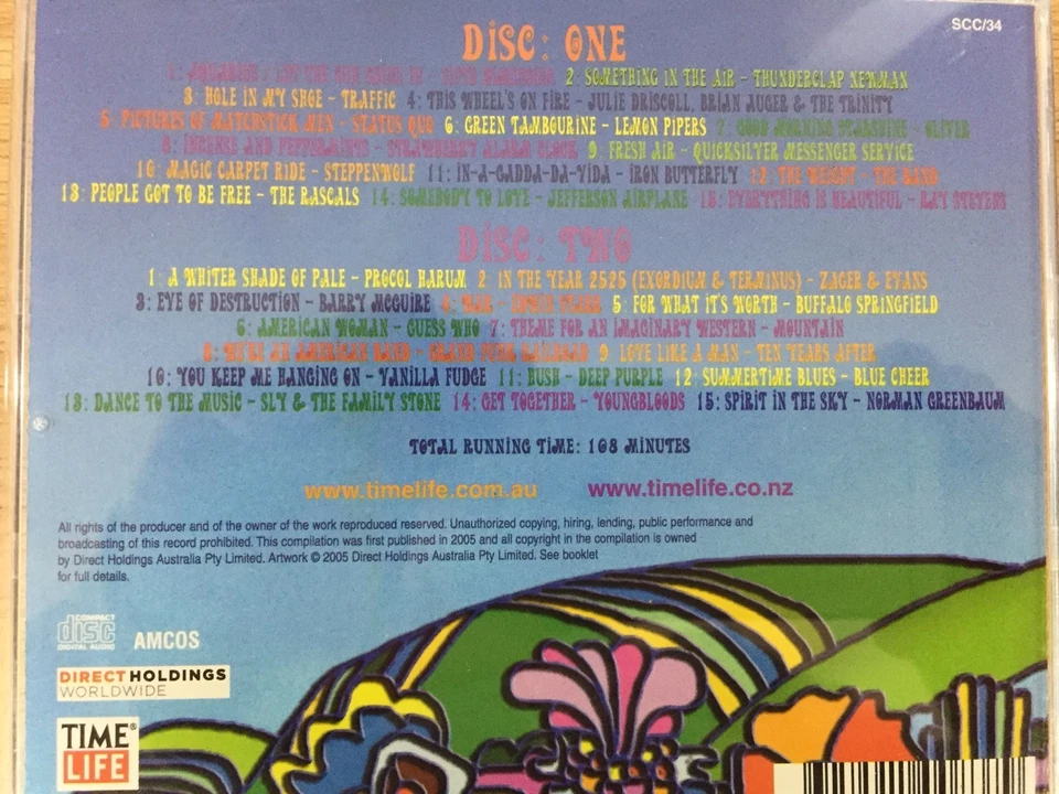 TIME LIFE - Sounds Of The Sixties Flower Power Super Hits 2 x CD 2005 AS NEW 2CD - Image 2 of 2