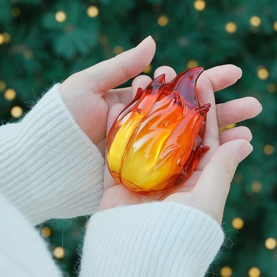 Transparent Gradient Waterproof And Drop-Resistant Flame-Design Full-Body Earpho