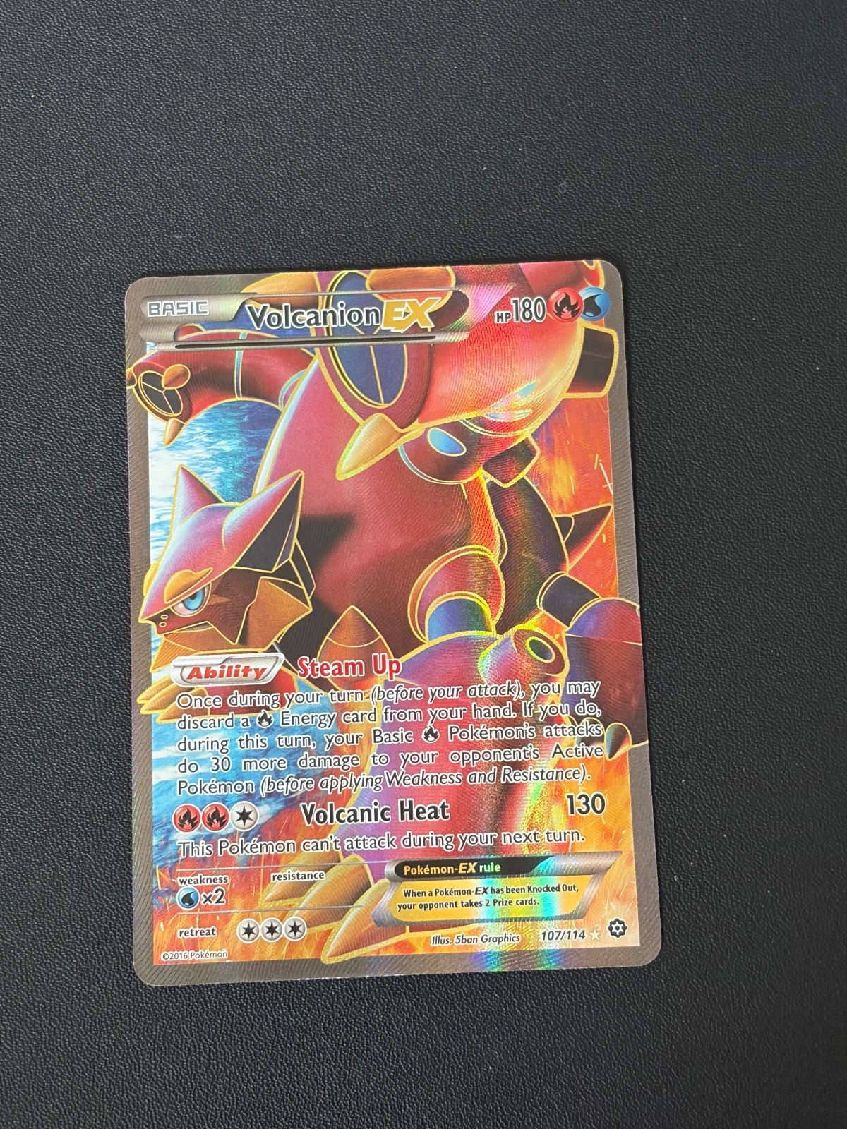 Volcanion EX (Full Art)XY - Steam Siege 107/114 Pokemon TCG Holo